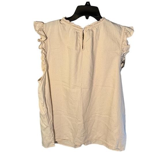 Old Navy Women’s Cotton Denim Look Blouse - Picture 2 of 8